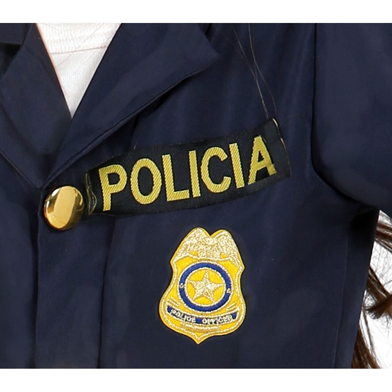 Op deze afbeelding zie je een Kostuums, van het merk Guirca. Policia Felicia Meisje Kostuum