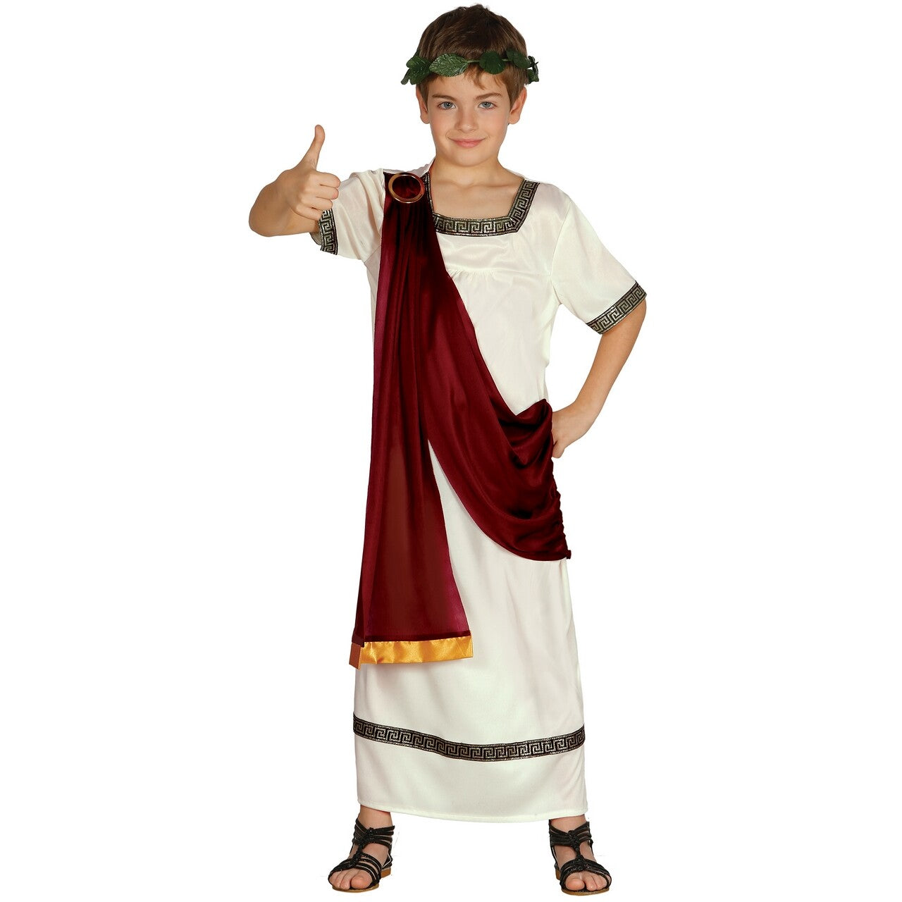 Op deze afbeelding zie je een Kostuums, van het merk Guirca. Luca Kind Van Het Romeinse Rijk Jongen Kostuum