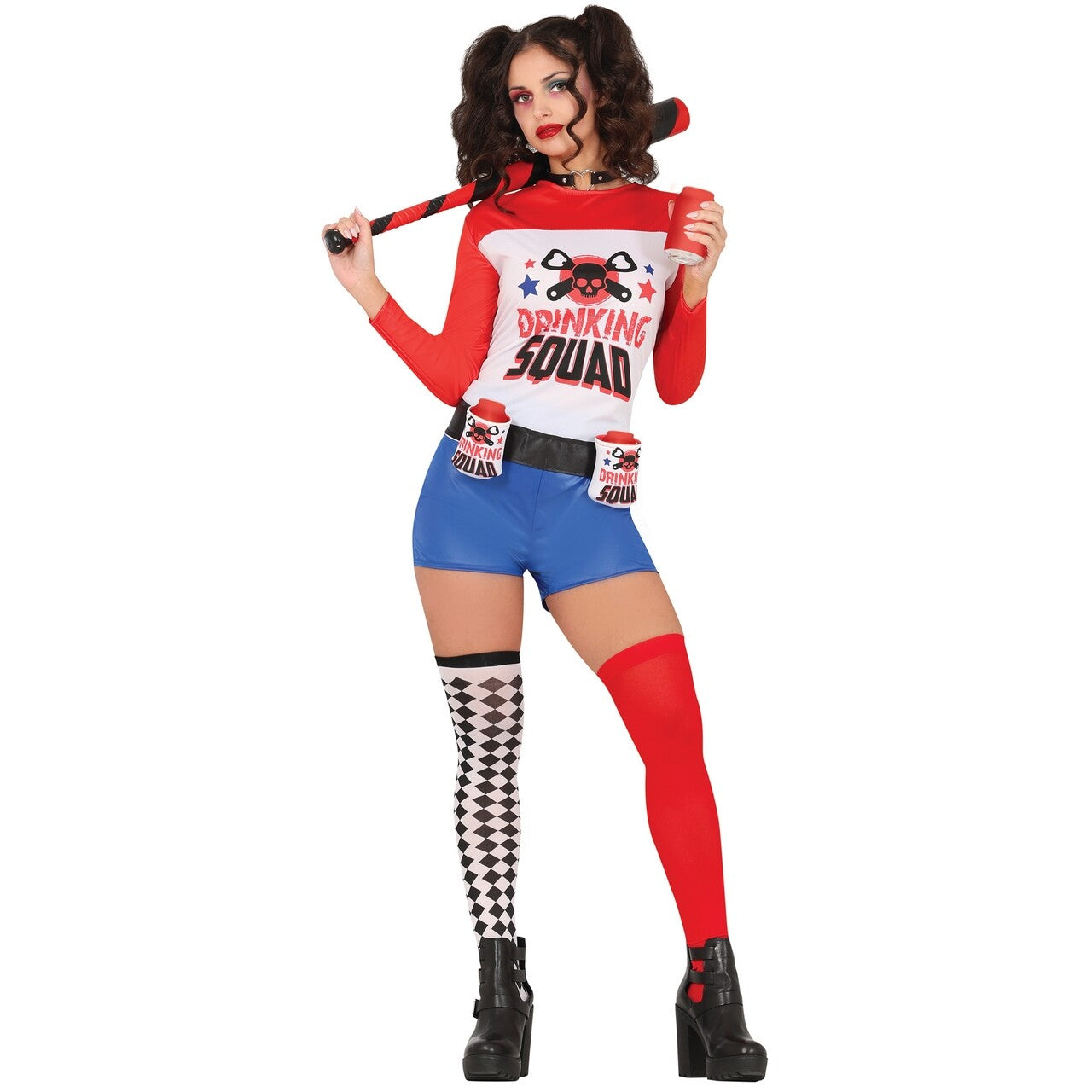 Op deze afbeelding zie je een Kostuums, van het merk Guirca. Harley Drinking Squad Vrouw Kostuum