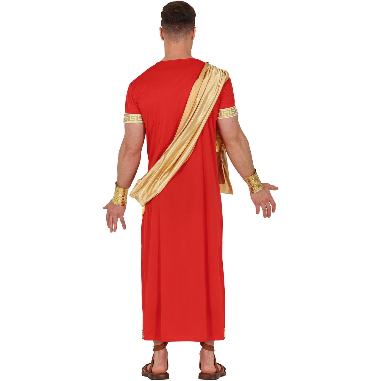 Op deze afbeelding zie je een Kostuums, van het merk Guirca. Rode Romein Armor Man Kostuum
