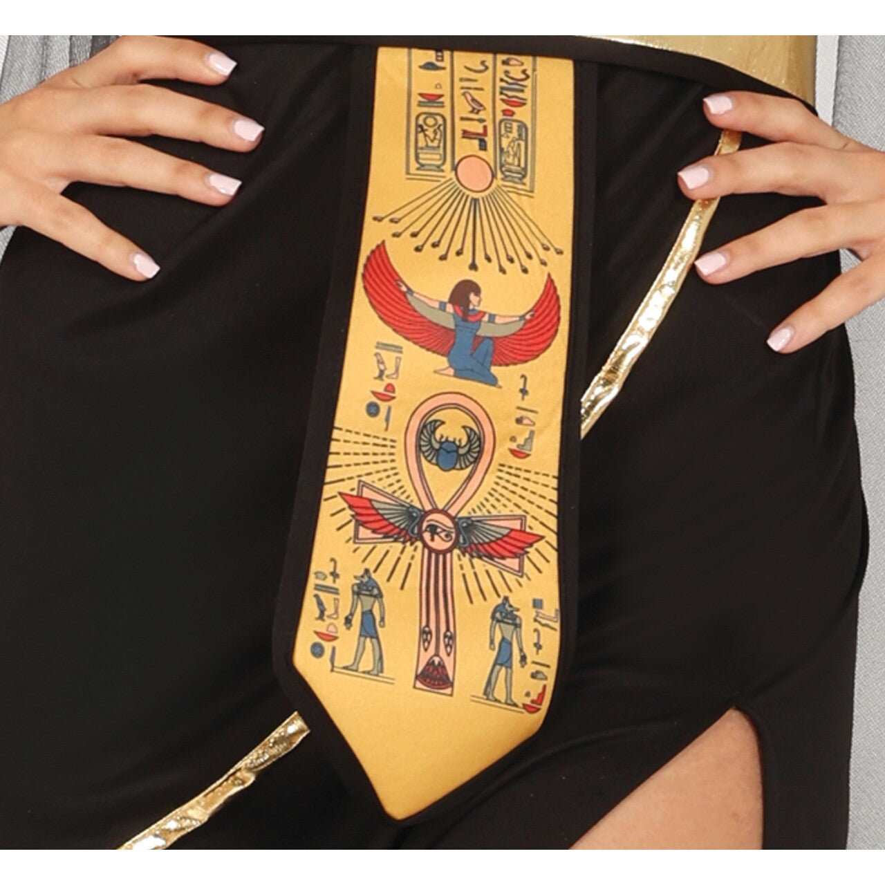 Op deze afbeelding zie je een Kostuums, van het merk Guirca. Egyptische Koningin Farah Vrouw Kostuum