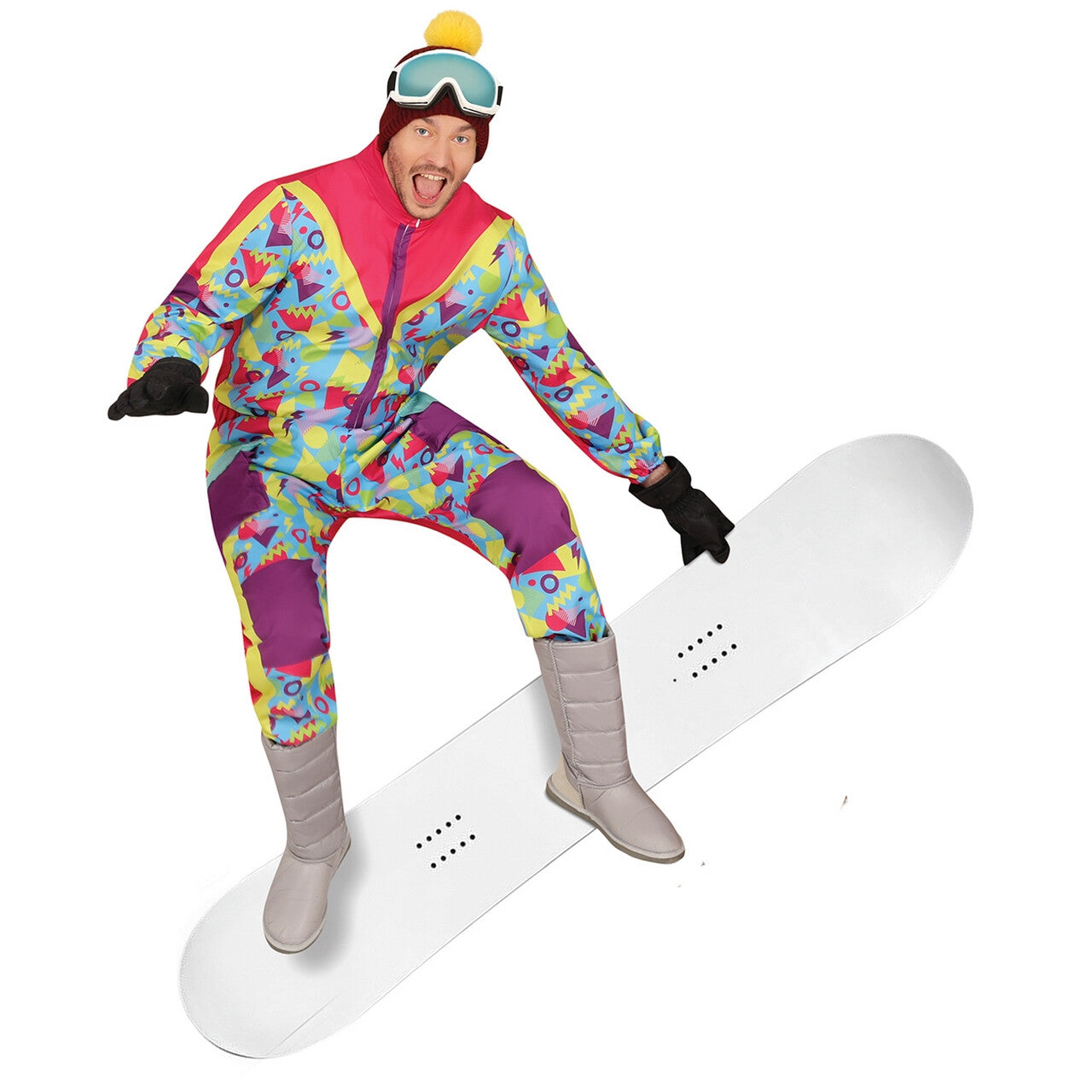 Op deze afbeelding zie je een Kostuums, van het merk Guirca. Skipak Jaren 80 Fresh Prince Of Snow Man Kostuum