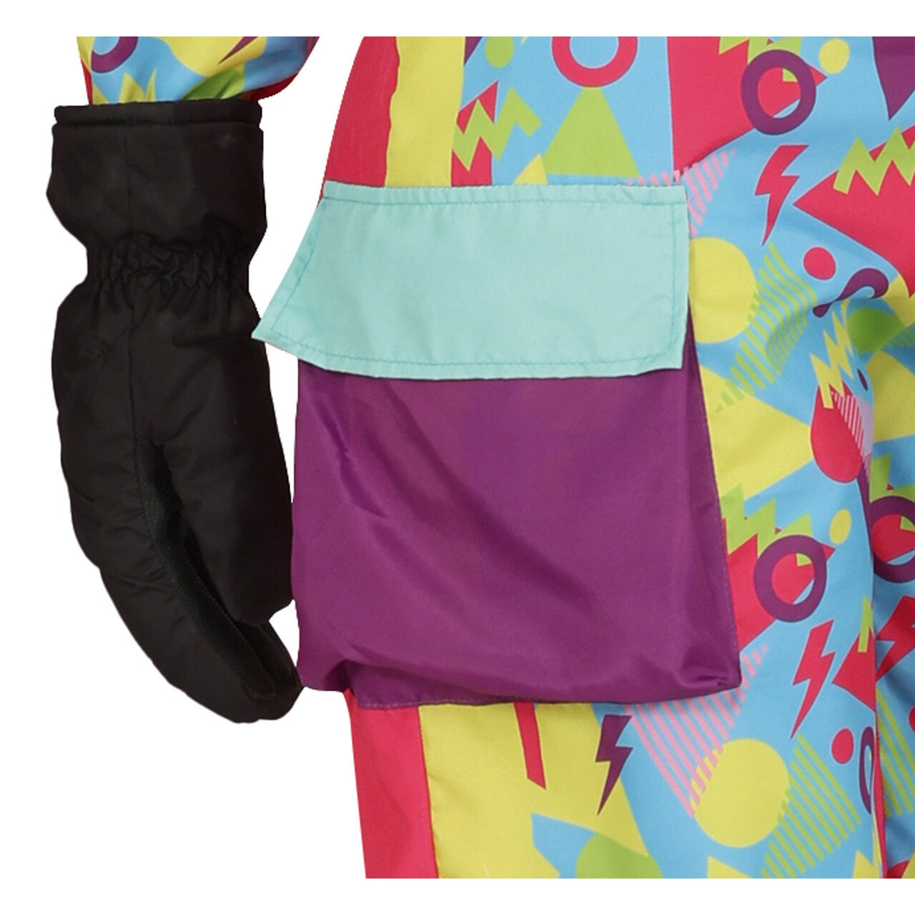 Op deze afbeelding zie je een Kostuums, van het merk Guirca. Back To The 80s Skipak Sunny Snow Vrouw Kostuum