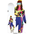 Jaren 80 Blauw Skipak Cool Girl Vrouw Kostuum
