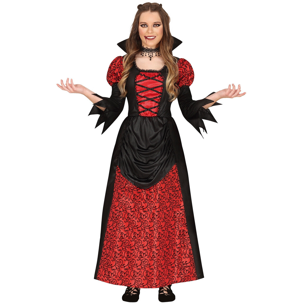 Op deze afbeelding zie je een Kostuums, van het merk Guirca. Samira De Vampira Vrouw Kostuum