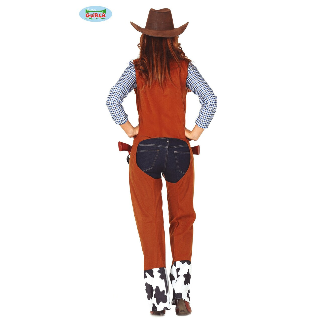 Op deze afbeelding zie je een Kostuums, van het merk Guirca. Wild West Cowgirl Abilene Vrouw Kostuum