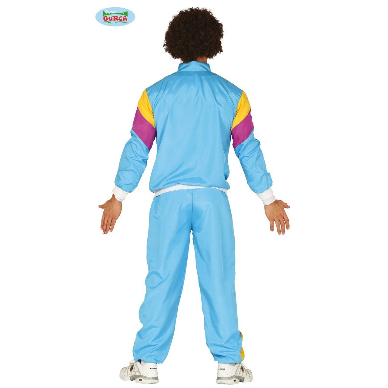 Op deze afbeelding zie je een Kostuums, van het merk Guirca. Fout Trainingspak Super 80s Japie Snel Man Kostuum