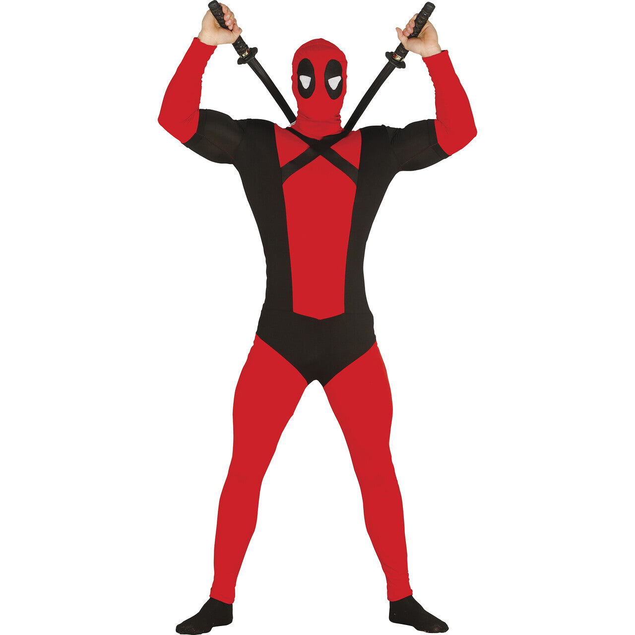 Op deze afbeelding zie je een Kostuums, van het merk Guirca. Grappige Superheld Deadpool Man Kostuum