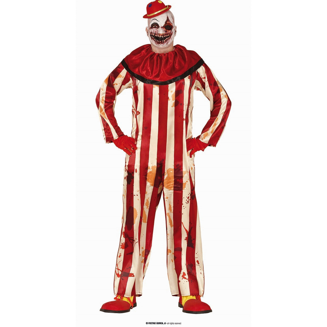 Op deze afbeelding zie je een Kostuums, van het merk Guirca. Clown Zonder Grappen Man Kostuum