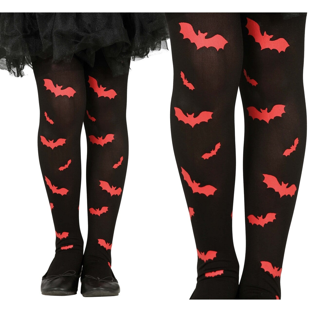 Op deze afbeelding zie je een Accessoires, van het merk Guirca. Rode Vleermuis Panty Zwart