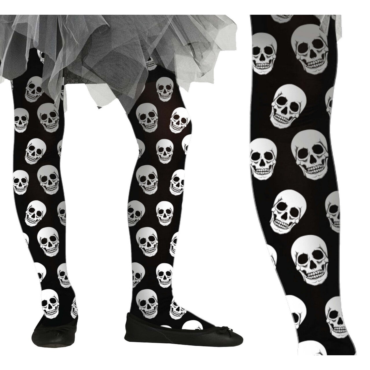 Op deze afbeelding zie je een Accessoires, van het merk Guirca. Halloween Skelet Panty Kind