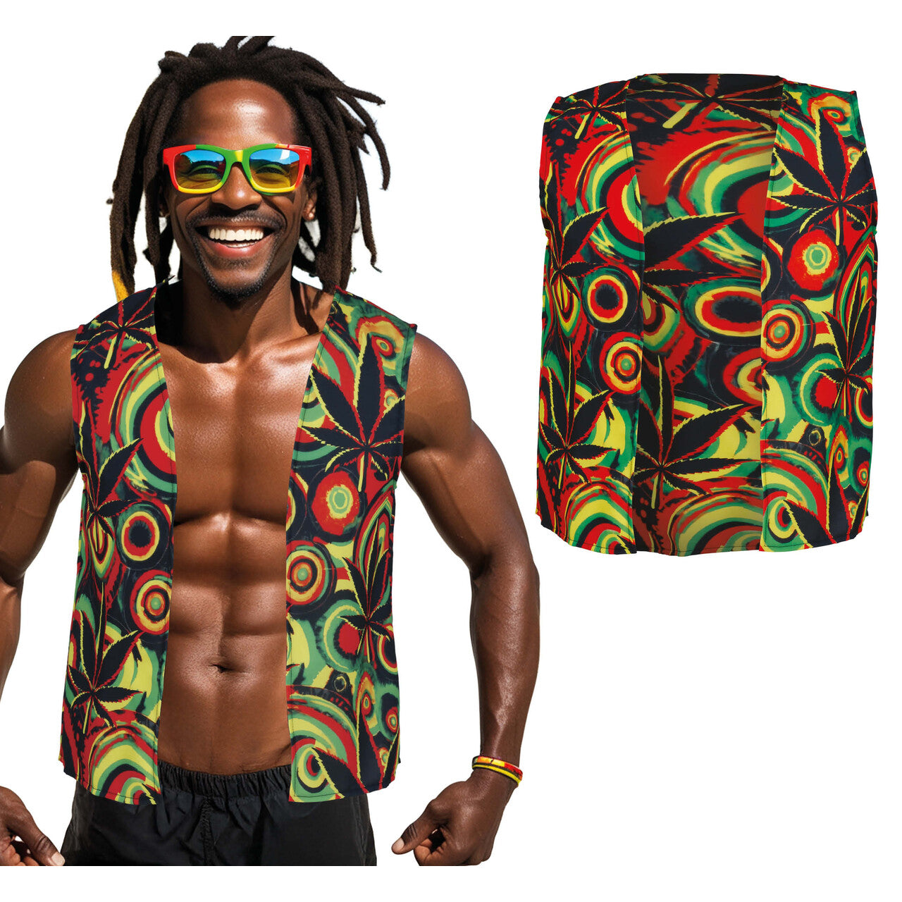 Op deze afbeelding zie je een Kostuums, van het merk Guirca. Leaf & Vibe Gilet Man