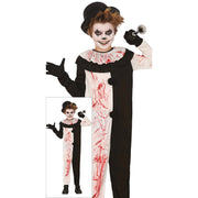 Op deze afbeelding zie je een Kostuums, van het merk Guirca. Terrifier Halloween Clown Zwart Wit Jongen Kostuum