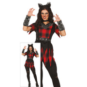 Op deze afbeelding zie je een Kostuums, van het merk Guirca. Weerwolf Unleashed Vrouw Kostuum