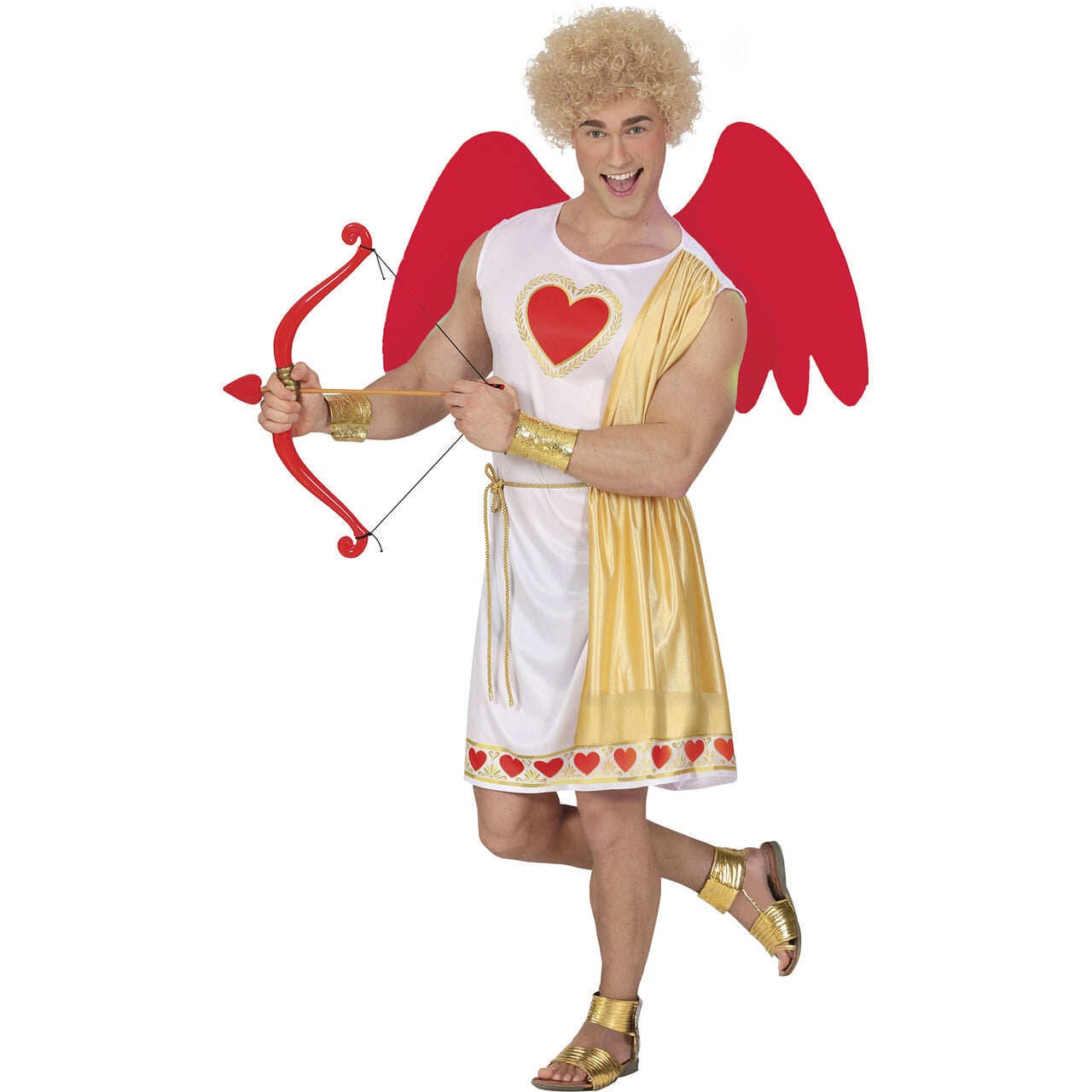 Op deze afbeelding zie je een Kostuums, van het merk Guirca. Cupido Heeft Geen Pauze Man Kostuum