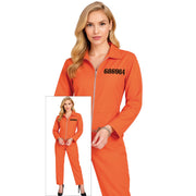 Op deze afbeelding zie je een Kostuums, van het merk Guirca. Charmante Oranje Gevangene Vrouw Kostuum