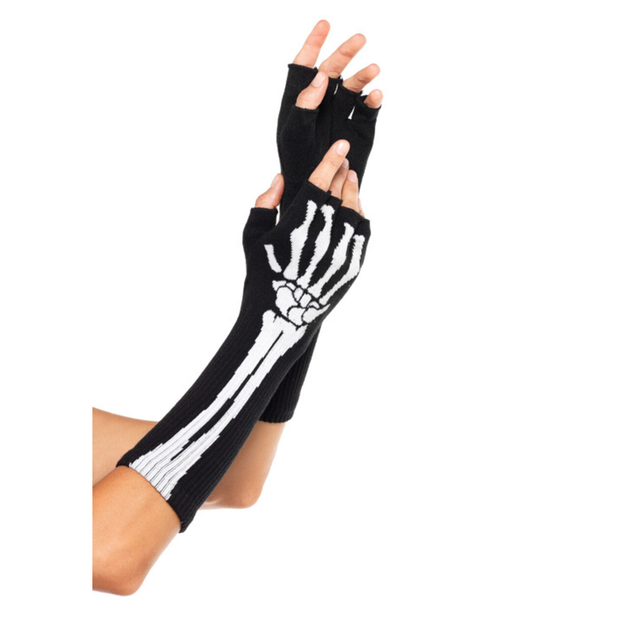 Op deze afbeelding zie je een Accessoires, van het merk Leg Avenue. Vingerloze Lange Hanschoenen Met Botten