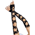 Lange Armwarmers Sweet Butterfly Zwart
