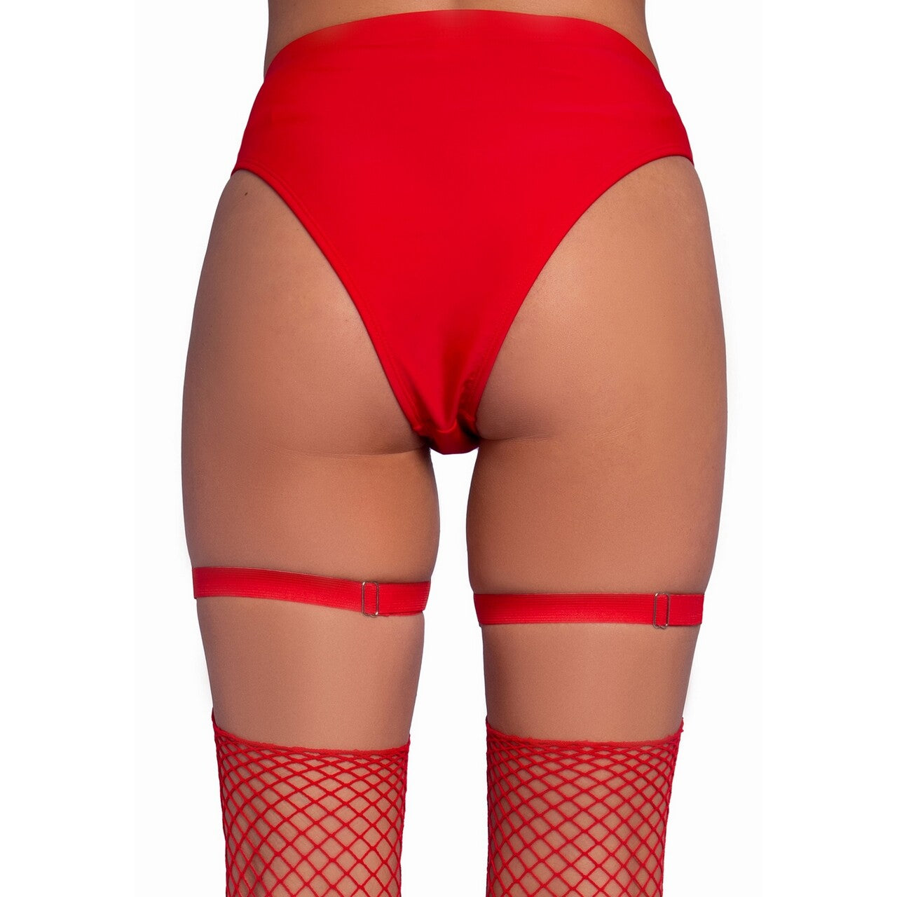 Op deze afbeelding zie je een Accessoires, van het merk Leg Avenue. Jarretel Riem One Time Valentine Rood