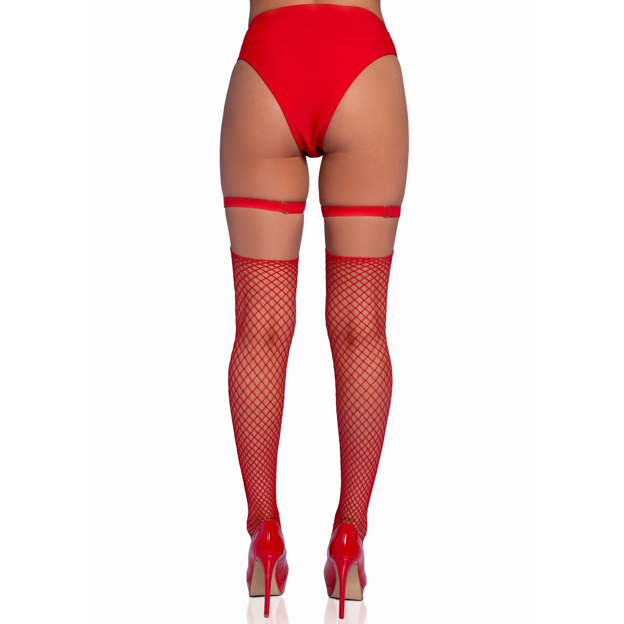 Op deze afbeelding zie je een Accessoires, van het merk Leg Avenue. Jarretel Riem One Time Valentine Rood