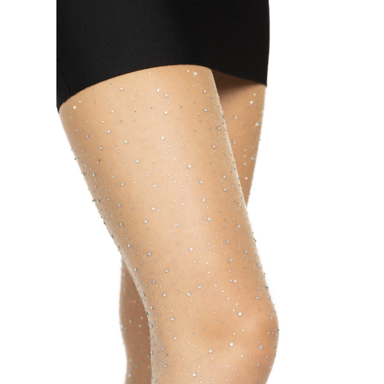 Op deze afbeelding zie je een Accessoires, van het merk Leg Avenue. Shine Bright Legs Panty Met Glinstersteentjes
