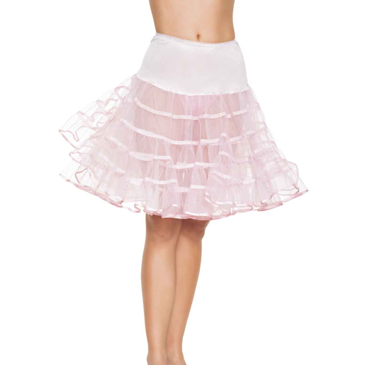 Op deze afbeelding zie je een Accessoires, van het merk Leg Avenue. Medium Lange Petticoat Lichtroze