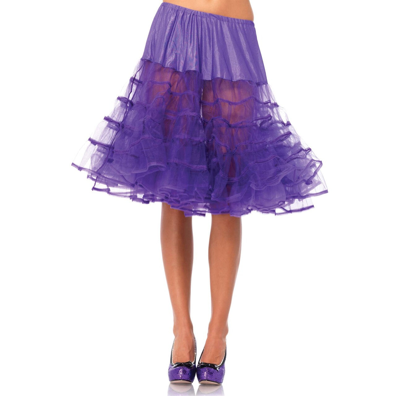Op deze afbeelding zie je een Accessoires, van het merk Leg Avenue. Medium Lange Petticoat Paars