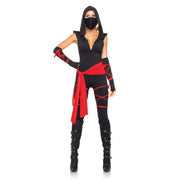 Op deze afbeelding zie je een Kostuums, van het merk Leg Avenue. Sexy Ninja Bodysuit Set Vrouw Kostuum