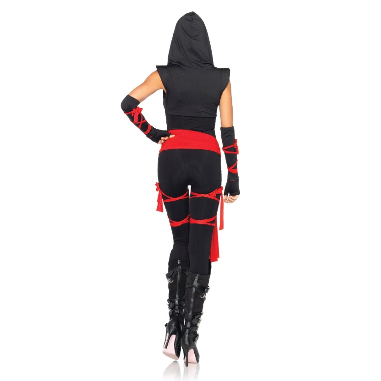 Op deze afbeelding zie je een Kostuums, van het merk Leg Avenue. Sexy Ninja Bodysuit Set Vrouw Kostuum