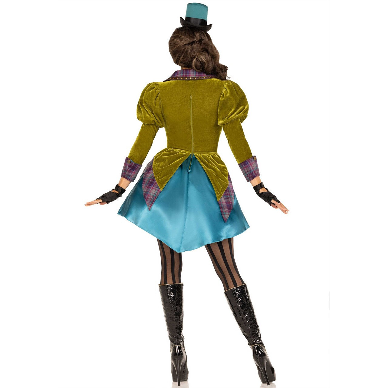 Op deze afbeelding zie je een Kostuums, van het merk Leg Avenue. Policolor Mad Hatter Psychedelic Jurk Vrouw