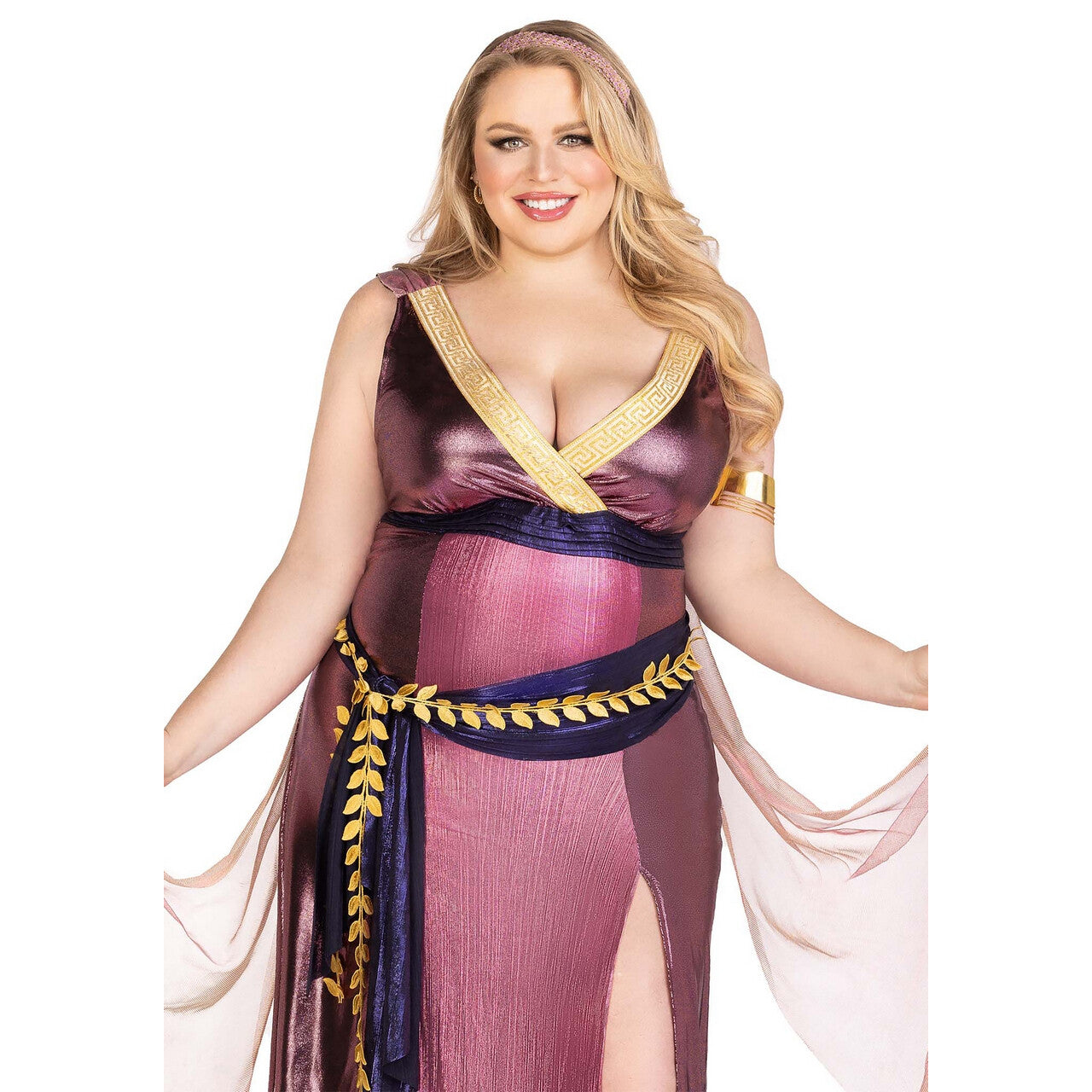 Op deze afbeelding zie je een Kostuums, van het merk Leg Avenue. Roze Liefdes Godin Amora Plus Size Vrouw Kostuum