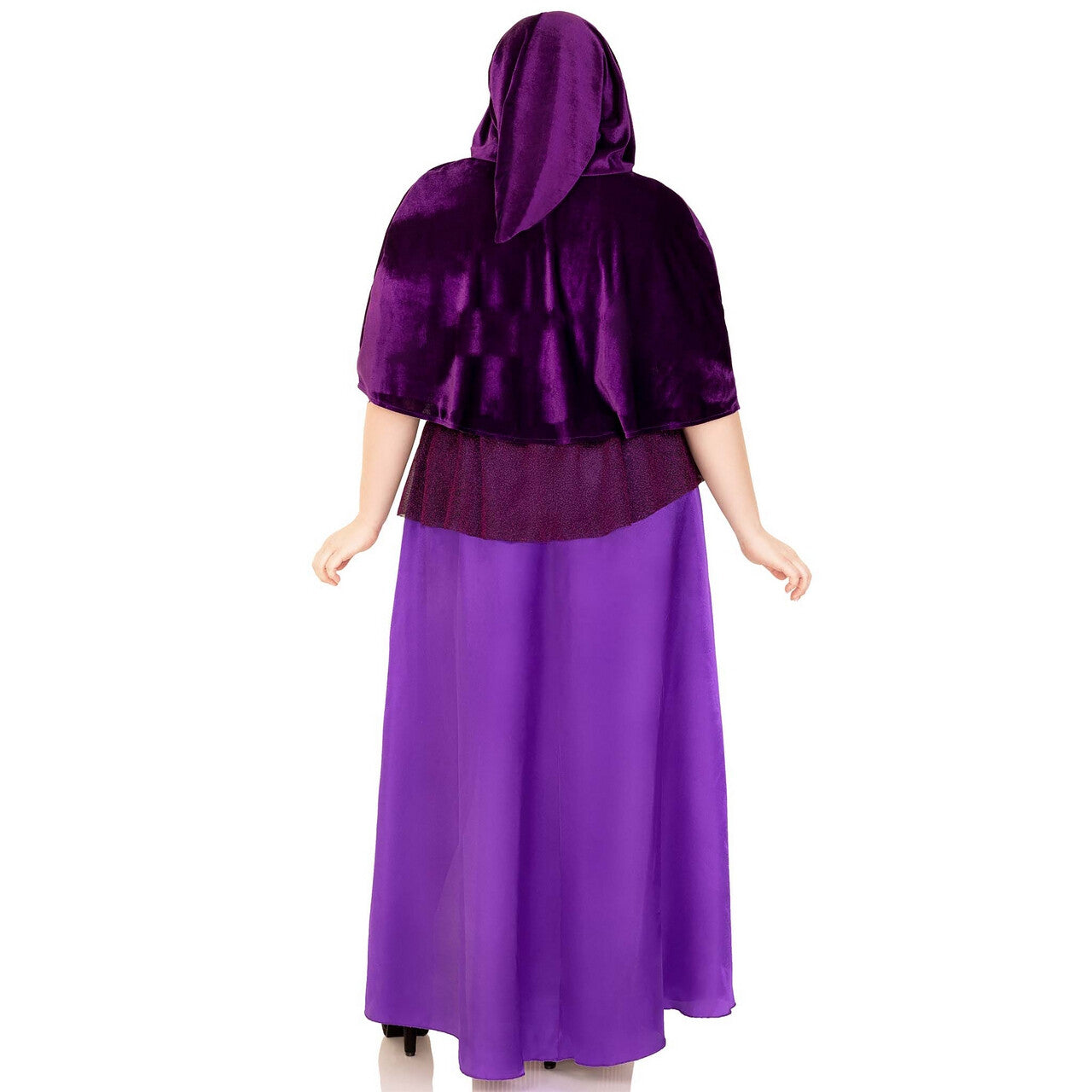 Op deze afbeelding zie je een Kostuums, van het merk Leg Avenue. Paarse Magie Tovenaar Plus Size Vrouw Kostuum