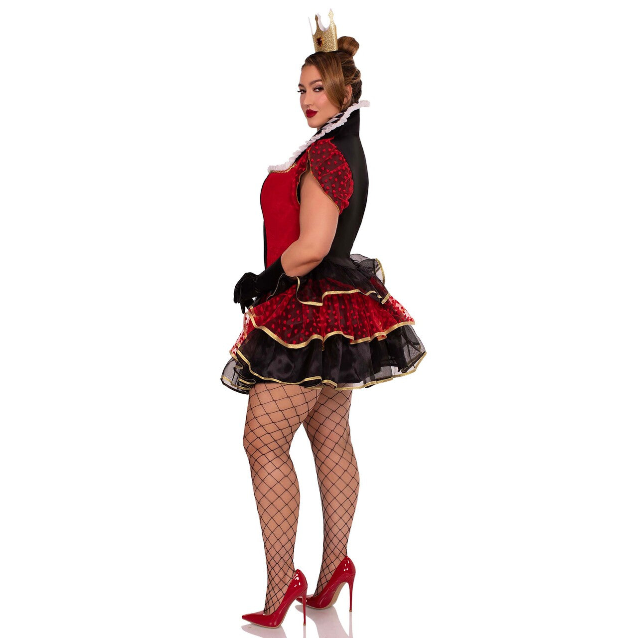Op deze afbeelding zie je een Kostuums, van het merk Leg Avenue. Plus Size Lovely Queen Of Heart Vrouw Kostuum