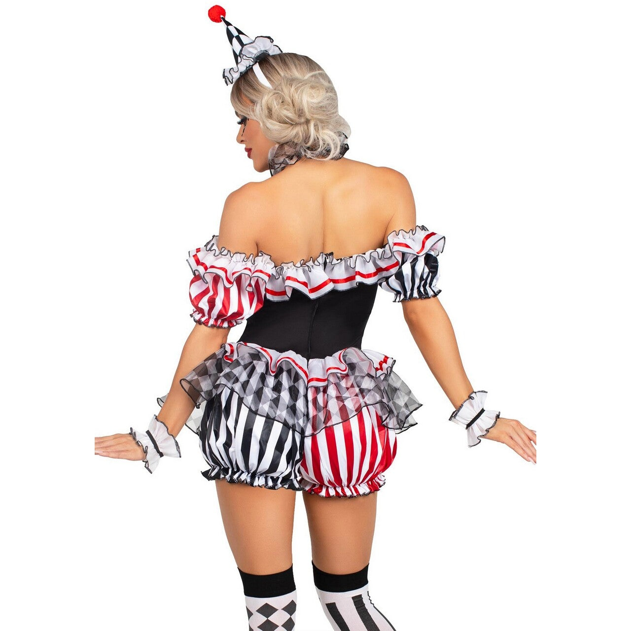 Op deze afbeelding zie je een Kostuums, van het merk Leg Avenue. Cheeky And Funny Harlequin Vrouw Kostuum