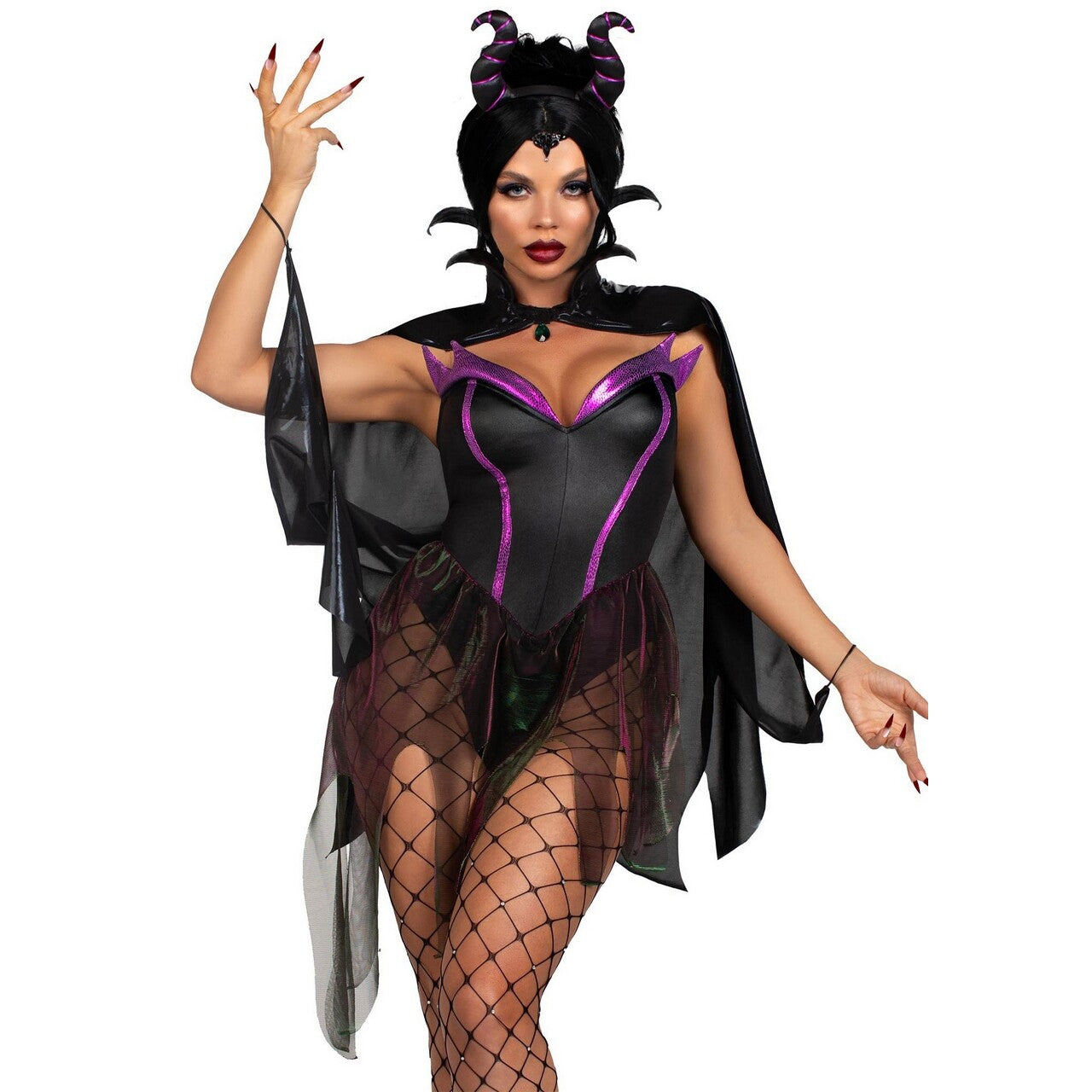 Op deze afbeelding zie je een Kostuums, van het merk Leg Avenue. Evil Queen Witch Vrouw Kostuum