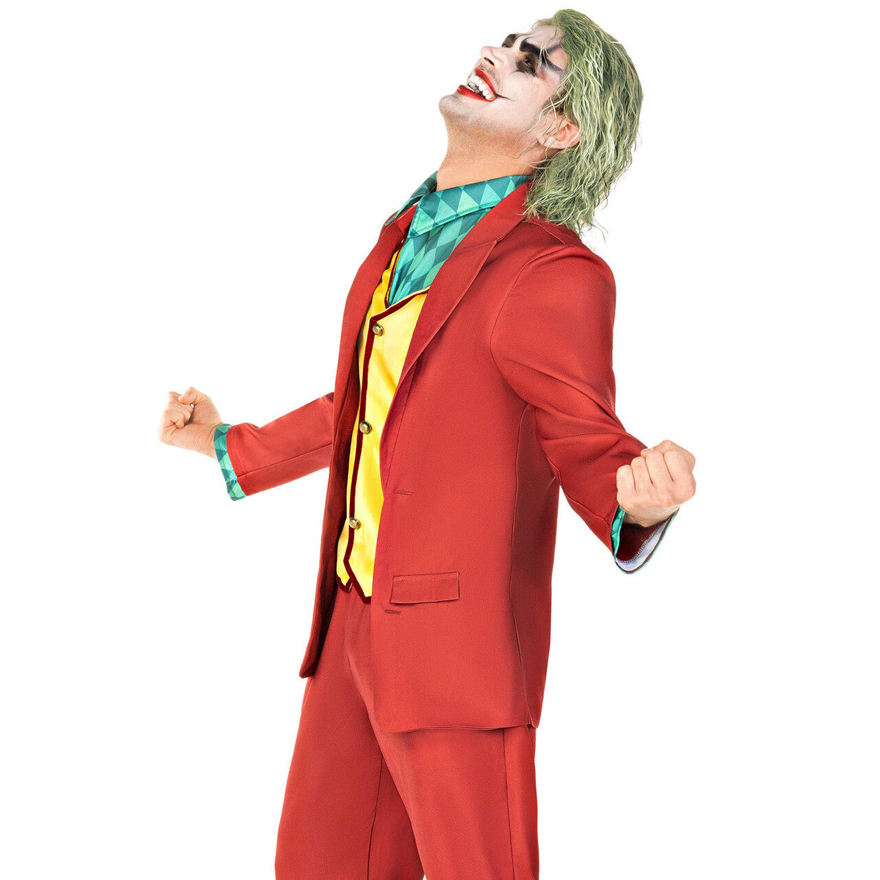 Op deze afbeelding zie je een Kostuums, van het merk Leg Avenue. Crazy Joker Man Kostuum