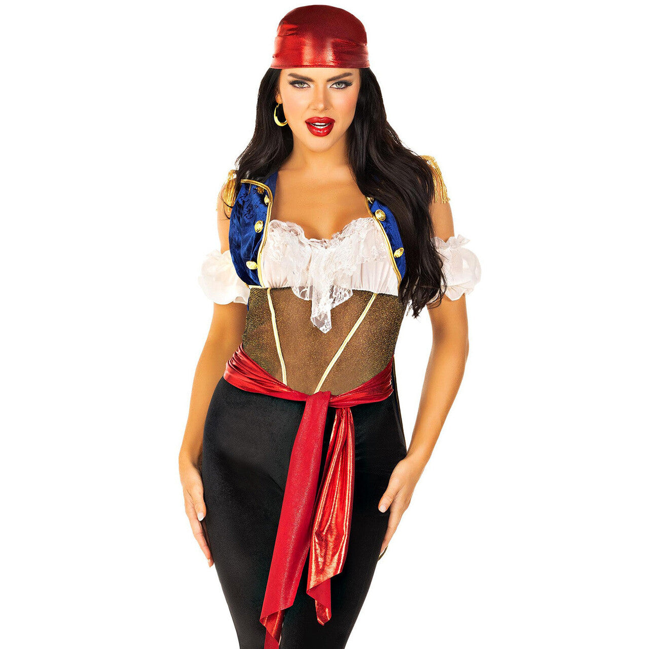 Op deze afbeelding zie je een Kostuums, van het merk Leg Avenue. Ravishing Pirate Vrouw Kostuum