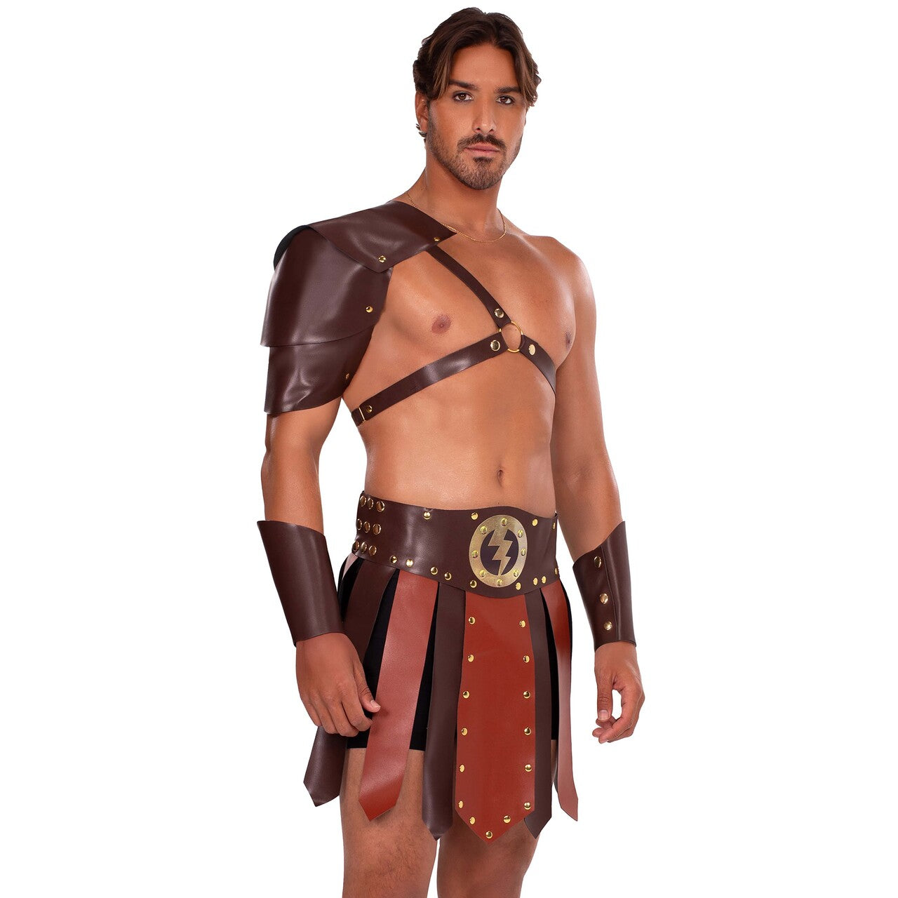 Op deze afbeelding zie je een Kostuums, van het merk Leg Avenue. Gladiator Costume Man Kostuum