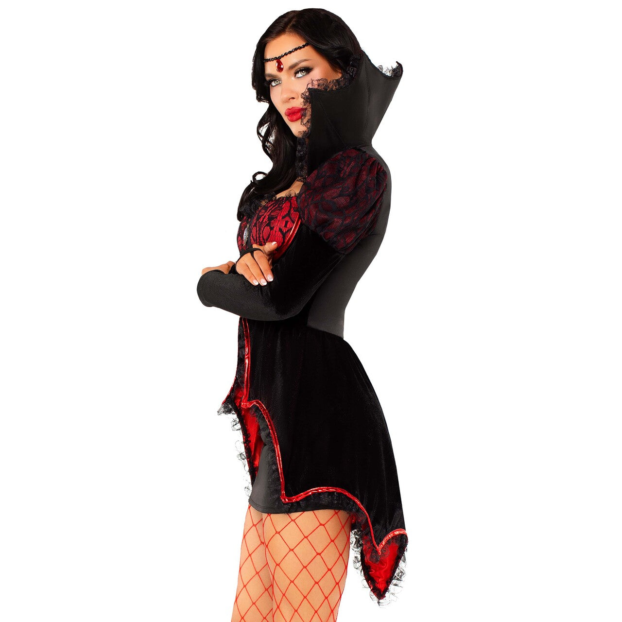 Op deze afbeelding zie je een Kostuums, van het merk Leg Avenue. Bloodsucking Bombshell Dress & Jacket Vrouw