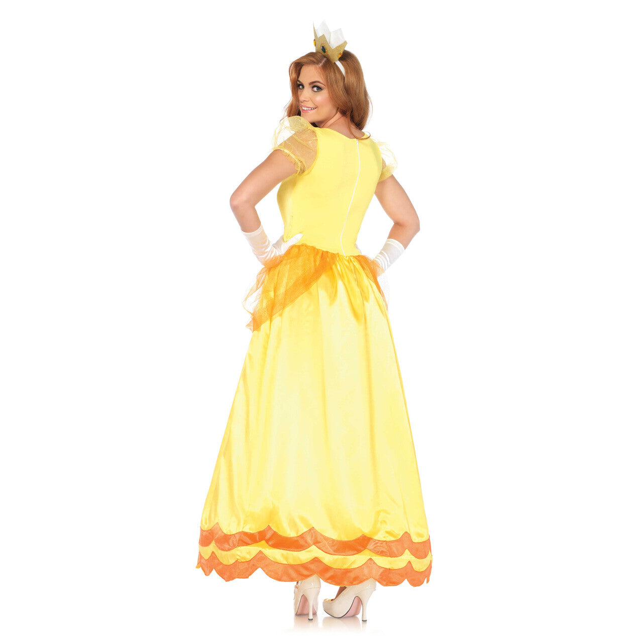 Op deze afbeelding zie je een Kostuums, van het merk Leg Avenue. Gele Zonnebloem Prinses Vrouw Kostuum
