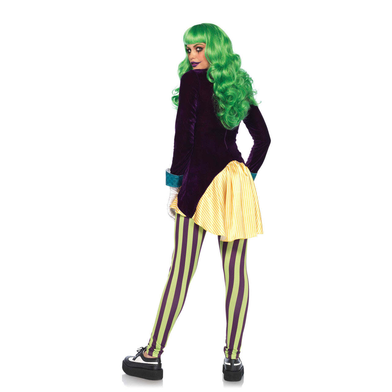 Op deze afbeelding zie je een Kostuums, van het merk Leg Avenue. The Joker Engerd Kostuum Vrouw