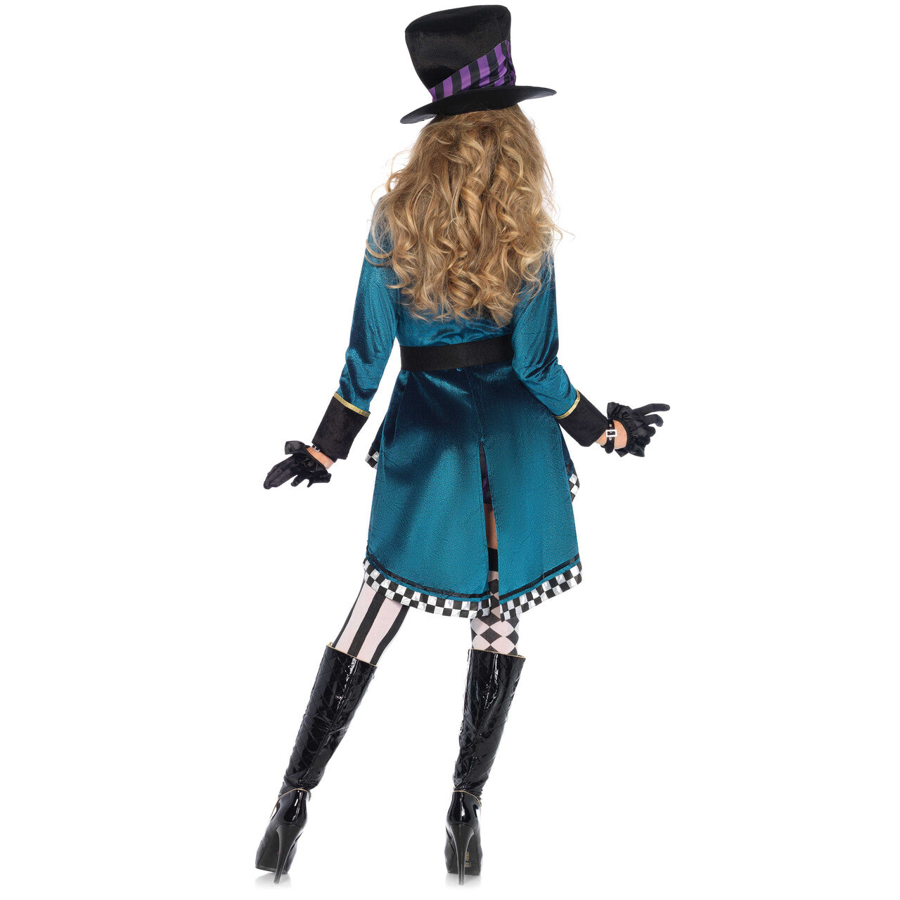 Op deze afbeelding zie je een Kostuums, van het merk Leg Avenue. Royale Mad Hatter Dame Vrouw Kostuum