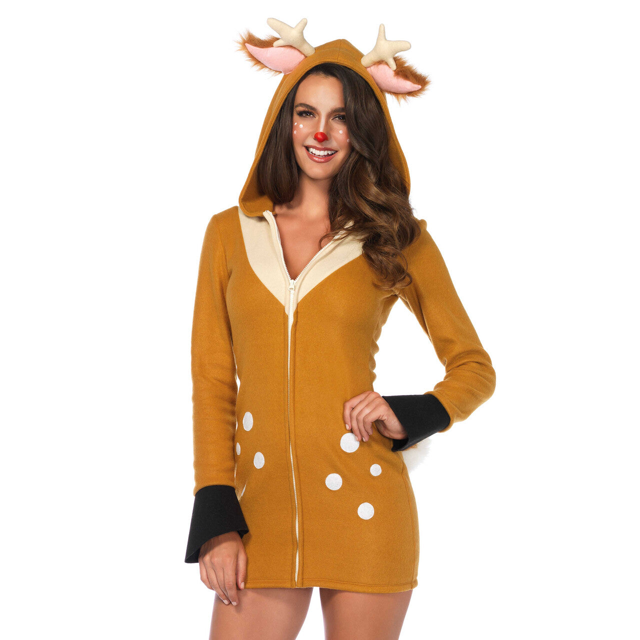 Op deze afbeelding zie je een Kostuums, van het merk Leg Avenue. Hoge Veluwe Hert Vrouw Kostuum