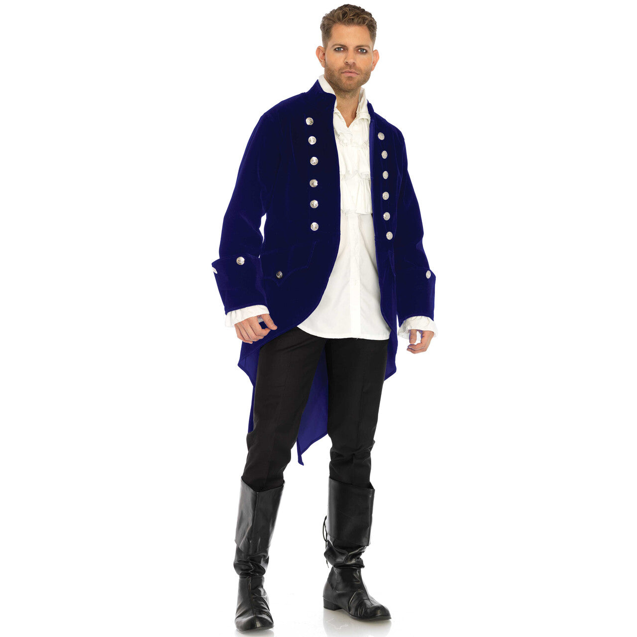 Op deze afbeelding zie je een Kostuums, van het merk Leg Avenue. Fluwelen Jas Parbleu Man