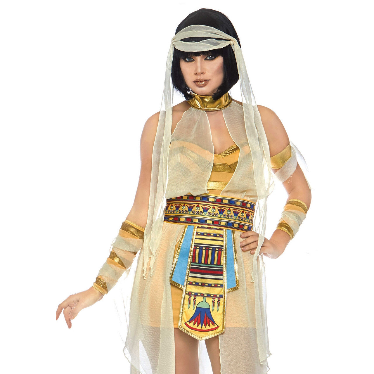 Op deze afbeelding zie je een Kostuums, van het merk Leg Avenue. Klassieke Cleopatra Farao Egypte Vrouw Kostuum