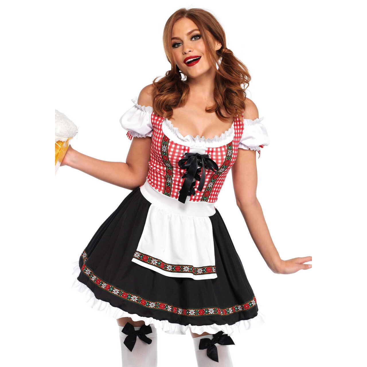 Op deze afbeelding zie je een Kostuums, van het merk Leg Avenue. Dorstige Dirndl Dagmar Vrouw Kostuum