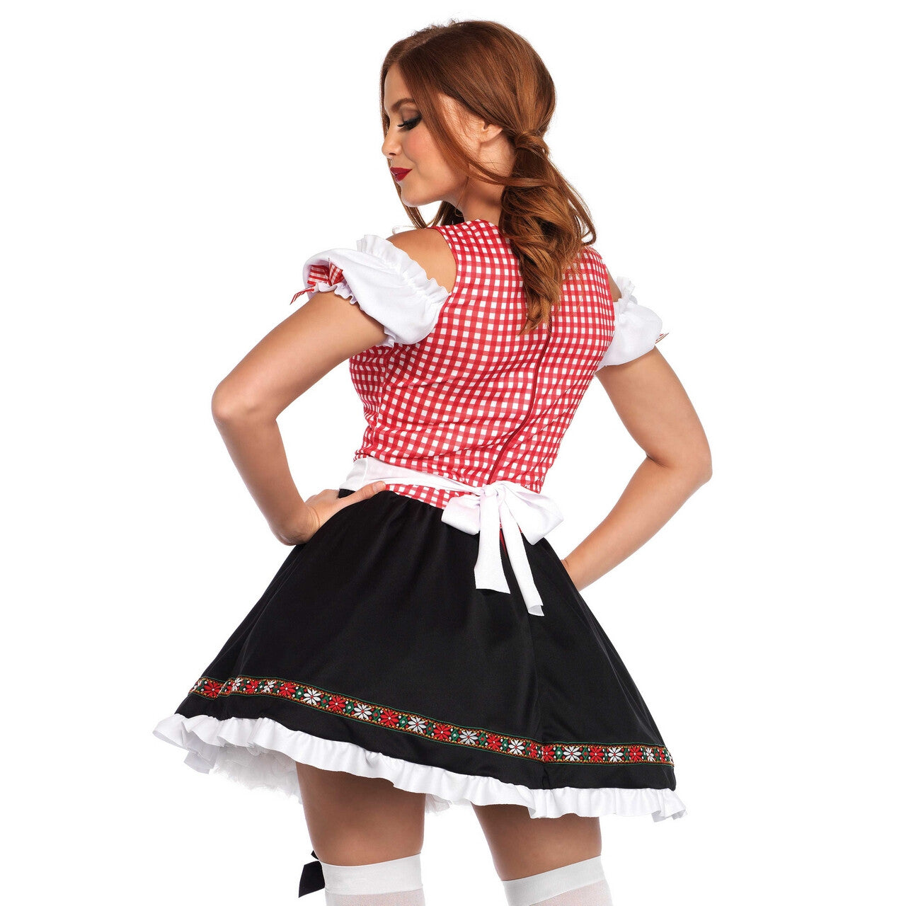 Op deze afbeelding zie je een Kostuums, van het merk Leg Avenue. Dorstige Dirndl Dagmar Vrouw Kostuum