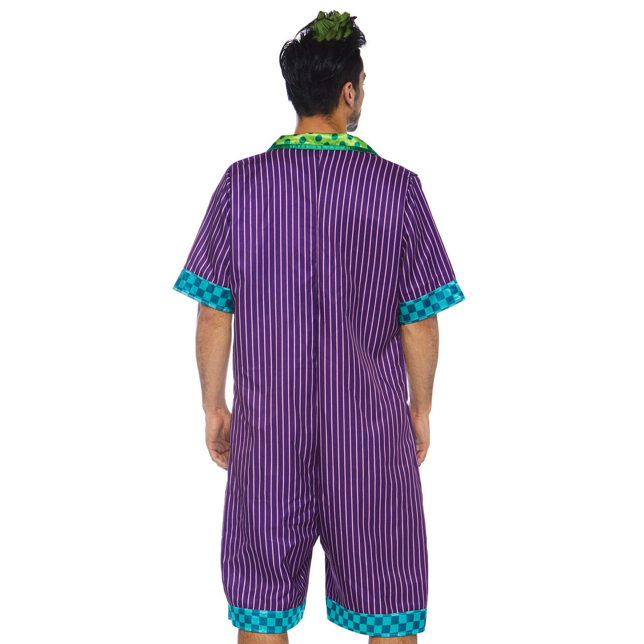 Op deze afbeelding zie je een Kostuums, van het merk Leg Avenue. Batman Joker Pyjama Pak
