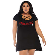 Op deze afbeelding zie je een Kostuums, van het merk Leg Avenue. Fangtastic Slagtand Vampier Plus Size Vrouw Kostuum