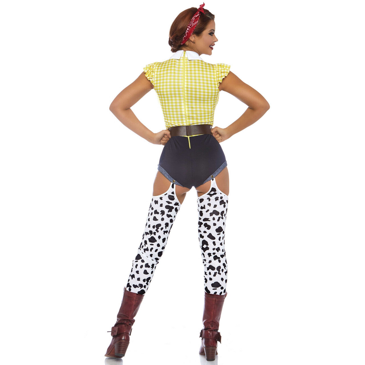 Op deze afbeelding zie je een Kostuums, van het merk Leg Avenue. Wilde Rit Rodeo Vrouw Kostuum